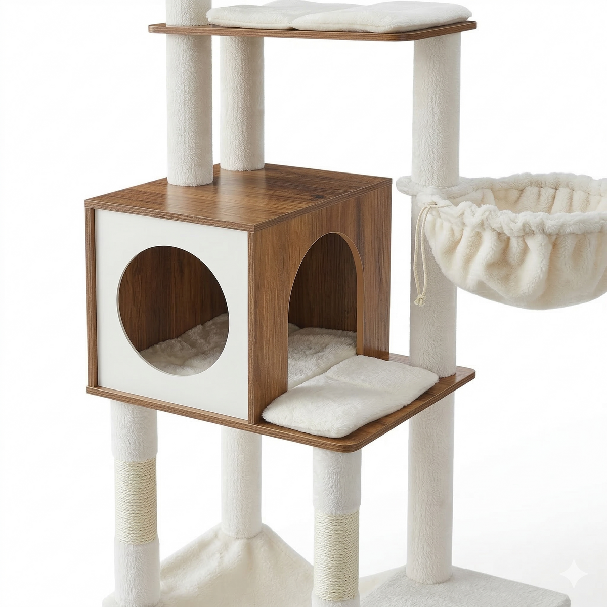 Arbre à Chat 165cm multi-niveaux marron - FELINDREA