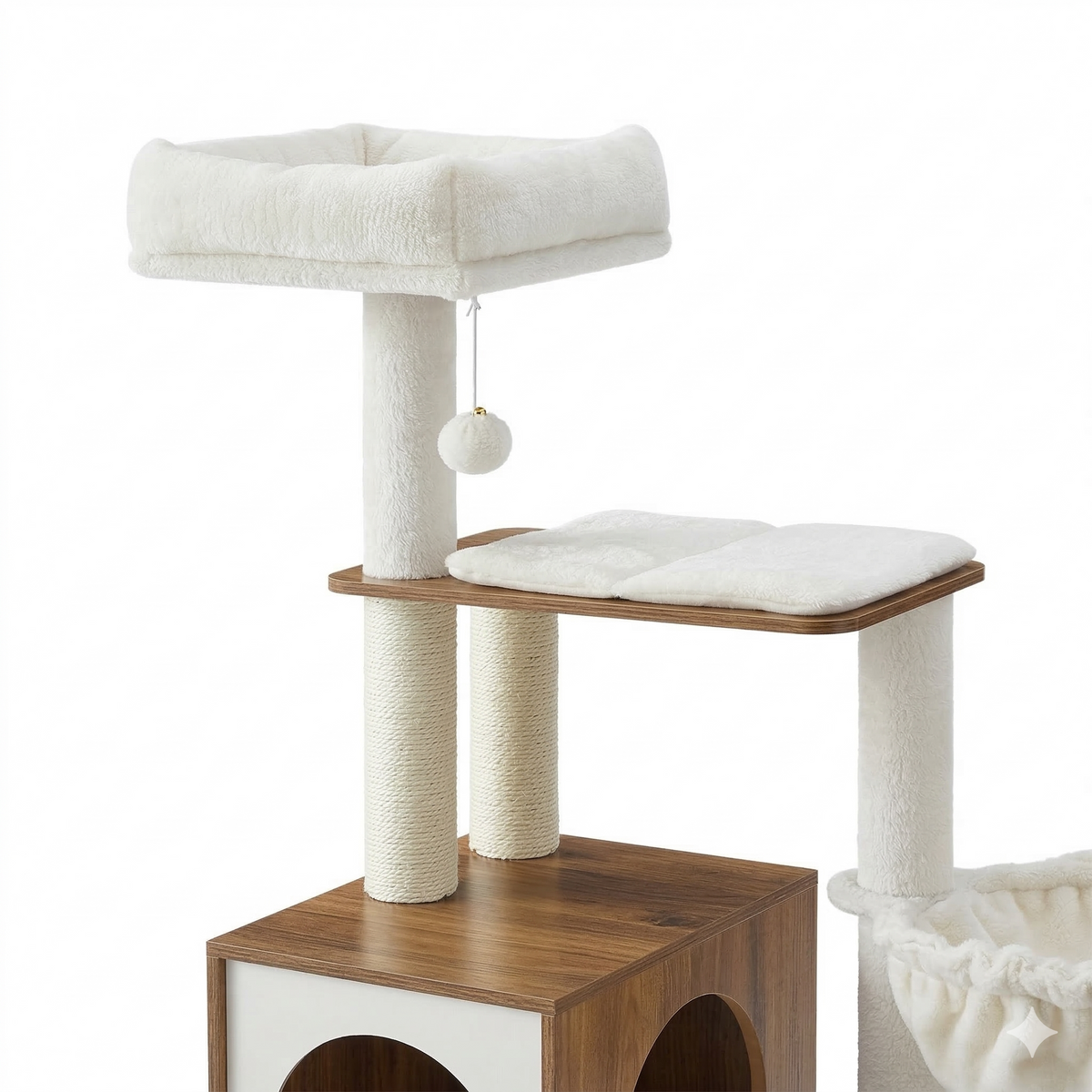 Arbre à Chat 165cm multi-niveaux marron - FELINDREA