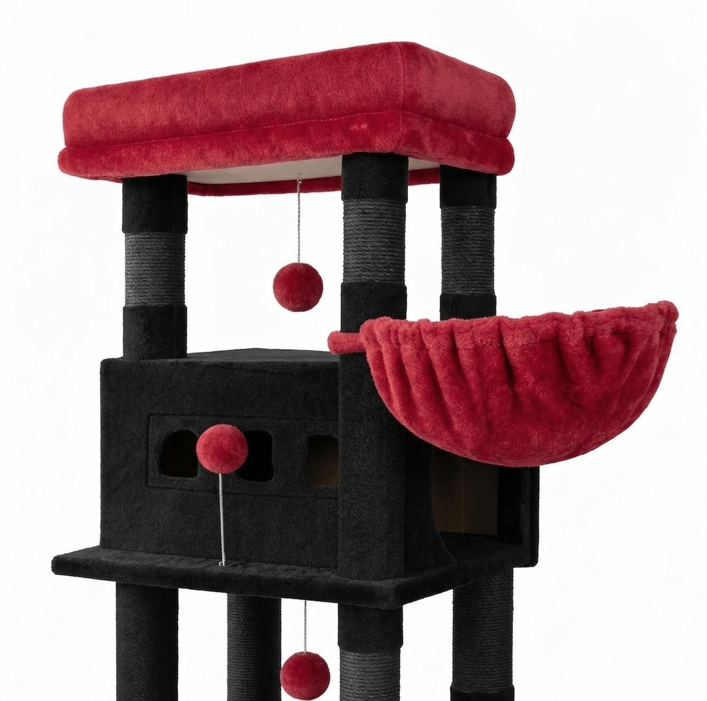 Arbre à Chat XXL Multi-Niveaux - Tour Forteresse FELINDRA