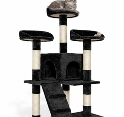 Arbre à chat XXL Multi-Niveaux Noir Antracia