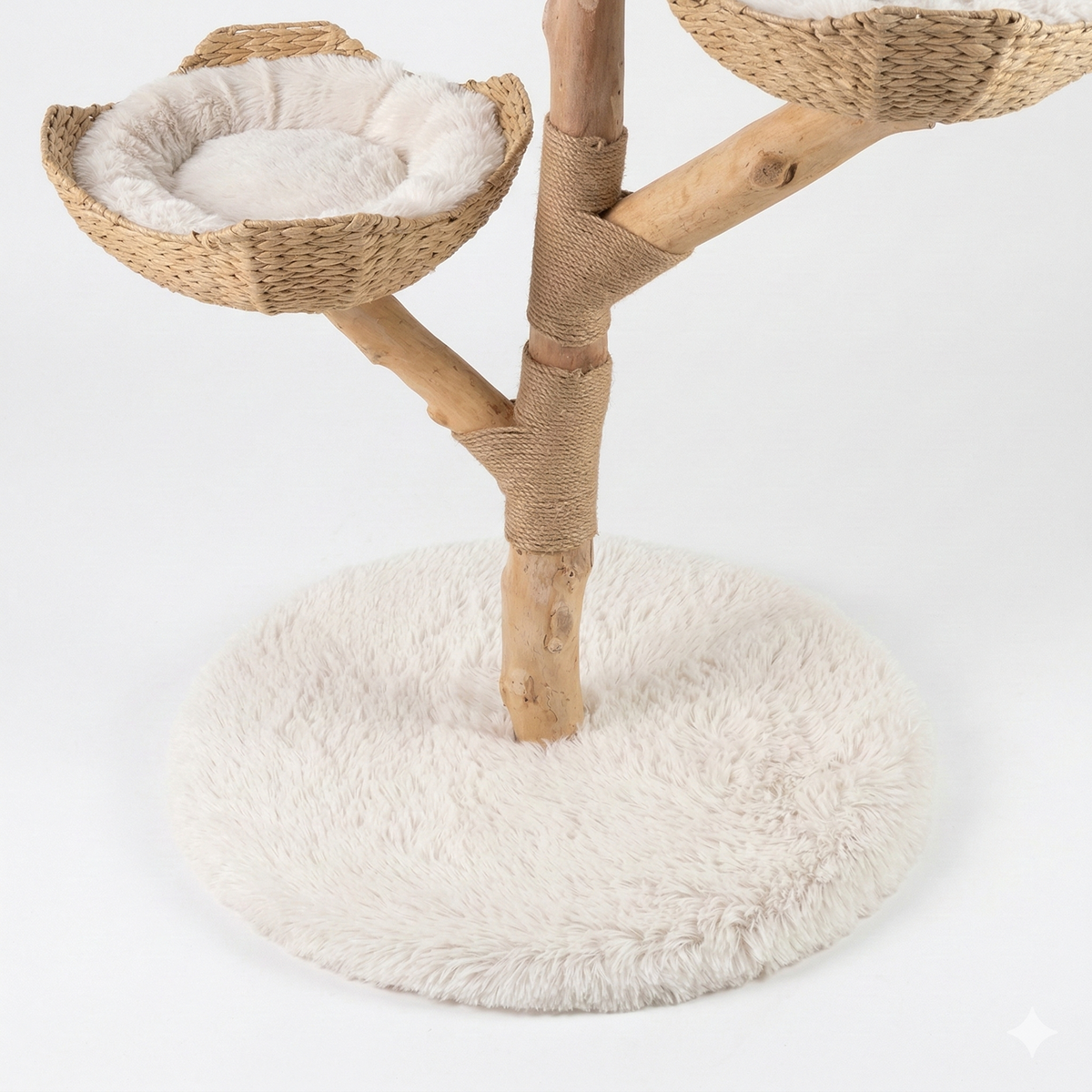 Arbre à Chat Design en Bois Véritable 110cm - OKINAWA