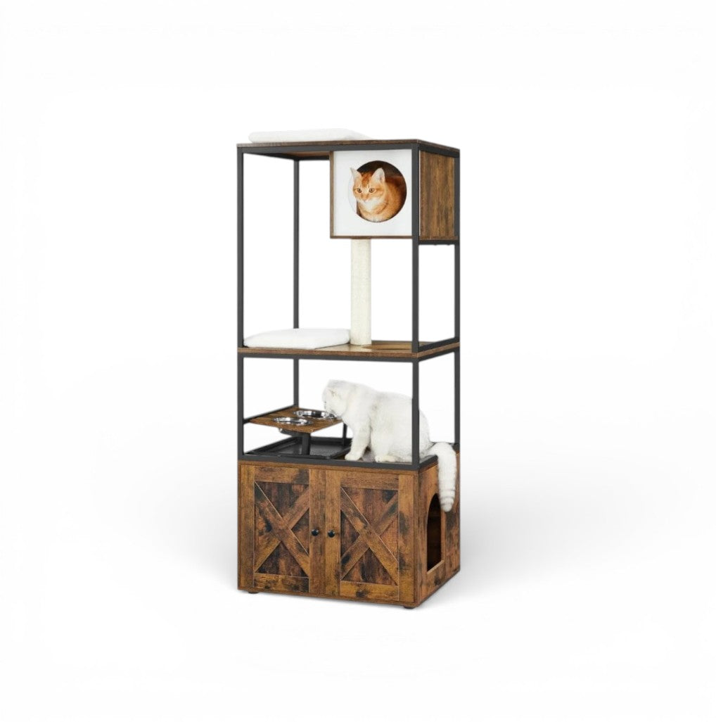 Arbre à Chat Meuble Industriel Multifonction - ALDO