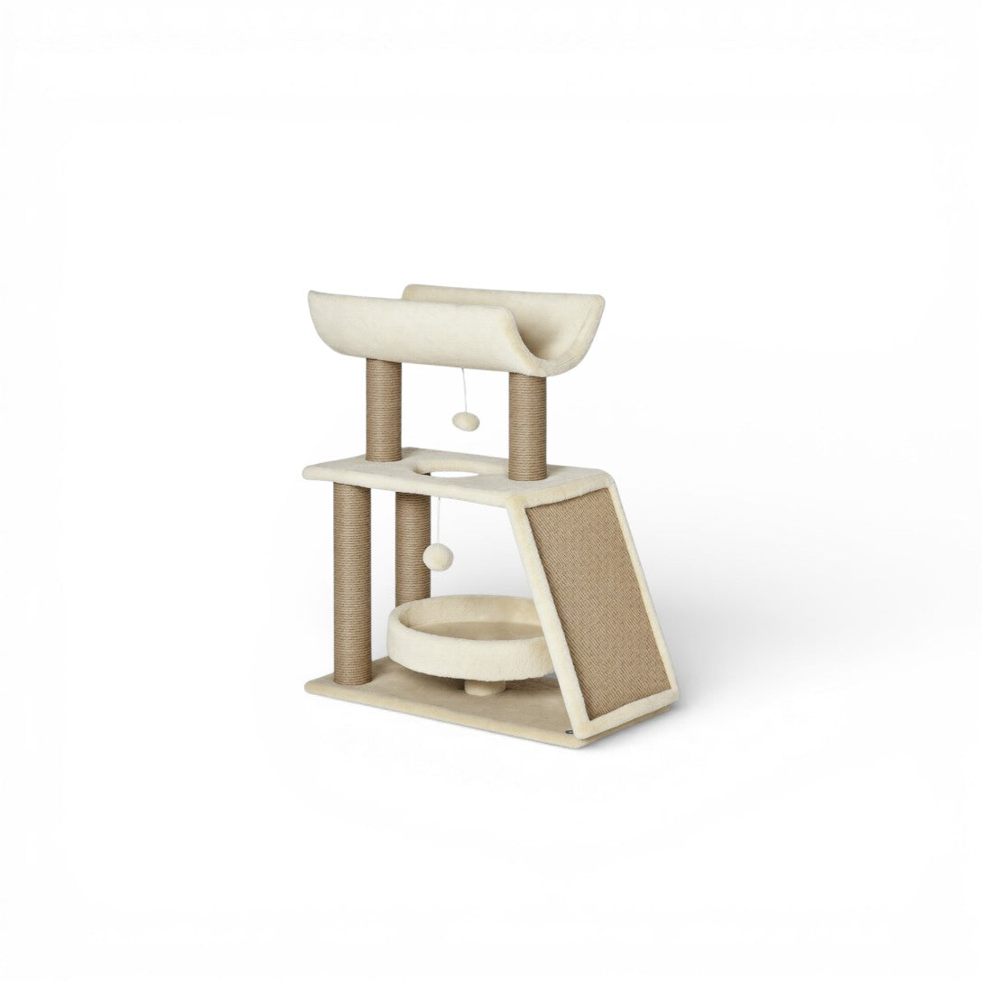 Arbre à Chat Design 76cm Crème - MOKA