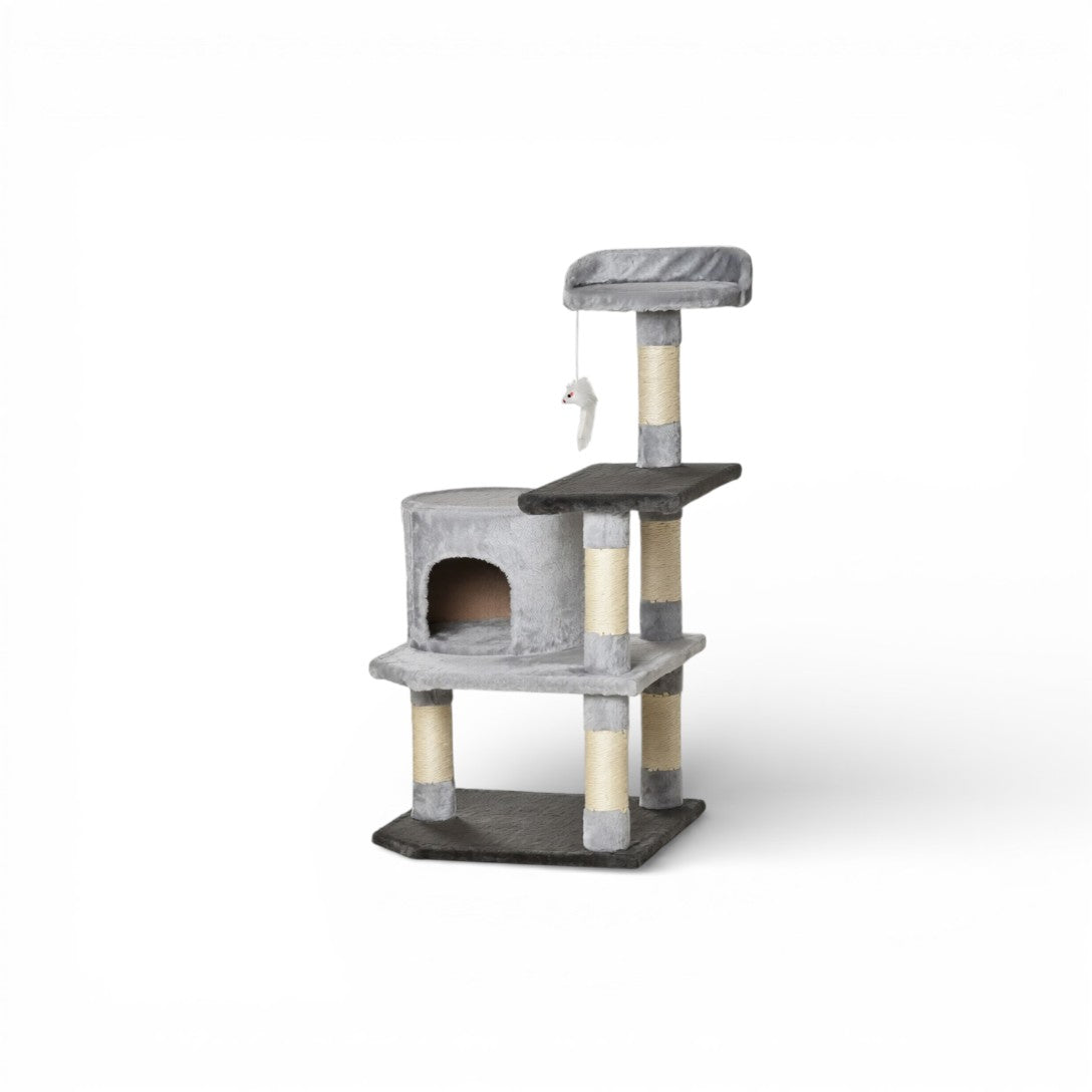 Arbre à Chat 48X48X100 cm Multi-Niveaux avec Niche Design - COSMO