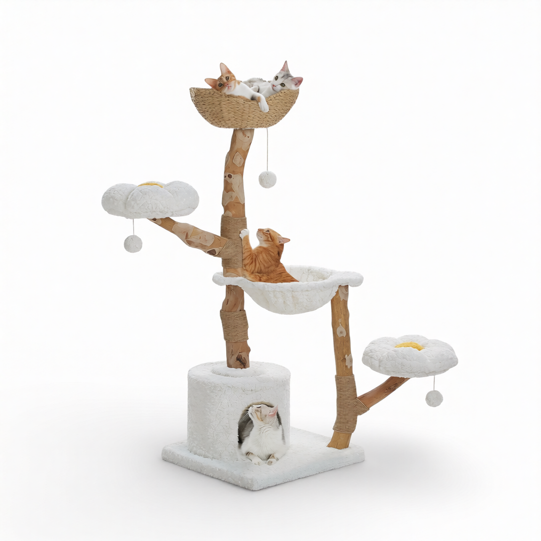 Arbre à Chat Design Bois FIORA DI VITA
