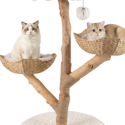 Arbre à Chat Bois Massif 110cm Okinawa