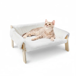 Canapé pour chat sur pieds en bois Sofao