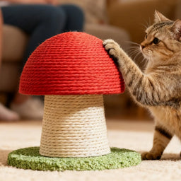 Griffoir pour chat design champignon Champy