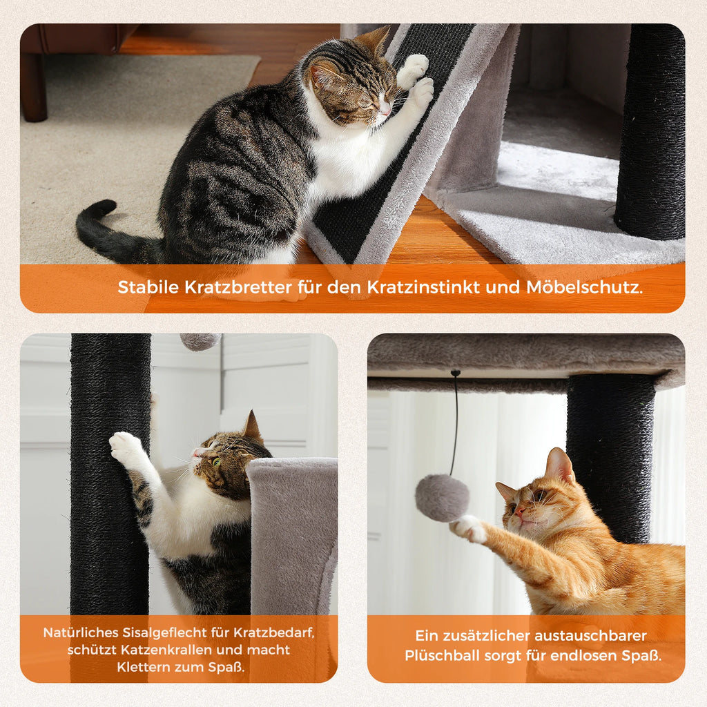 Arbre à Chat Moyen Griffoir Gris - FELIX