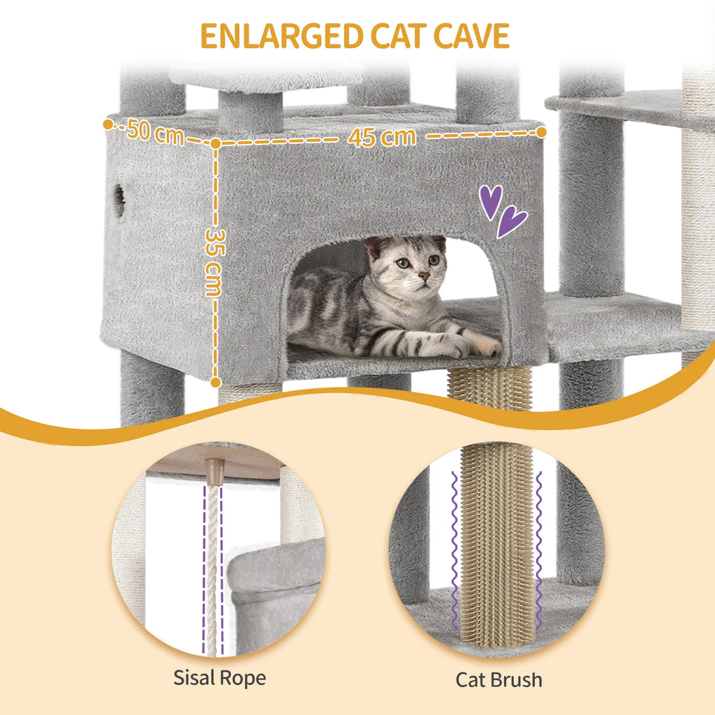 Arbre à Chat Tour XXL 2m Gris - FESTINA