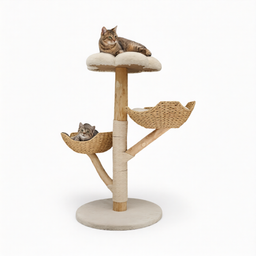 Arbre à Chat en Bois Massif 122cm Simba