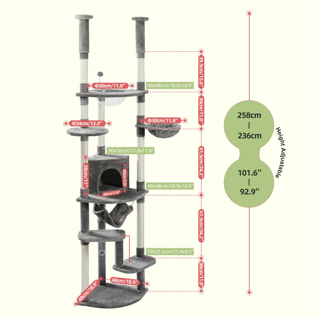 Arbre à Chat XXL du Sol au Plafond  - CATCHAMP