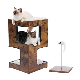 Arbre à Chat Bois Moderne Lampezza