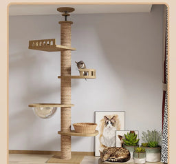 Arbre à Chat du Sol au Plafond Sisal Skyfe