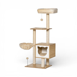 Arbre à Chat Multi Equipement Beige Savoya
