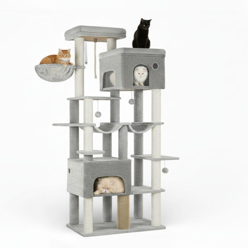 Arbre à Chat Tour XXL 2m Gris Festina