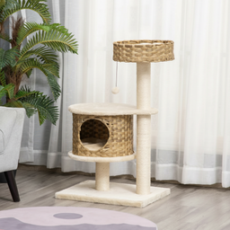 Arbre à Chat en Design Rotin Gorfolino