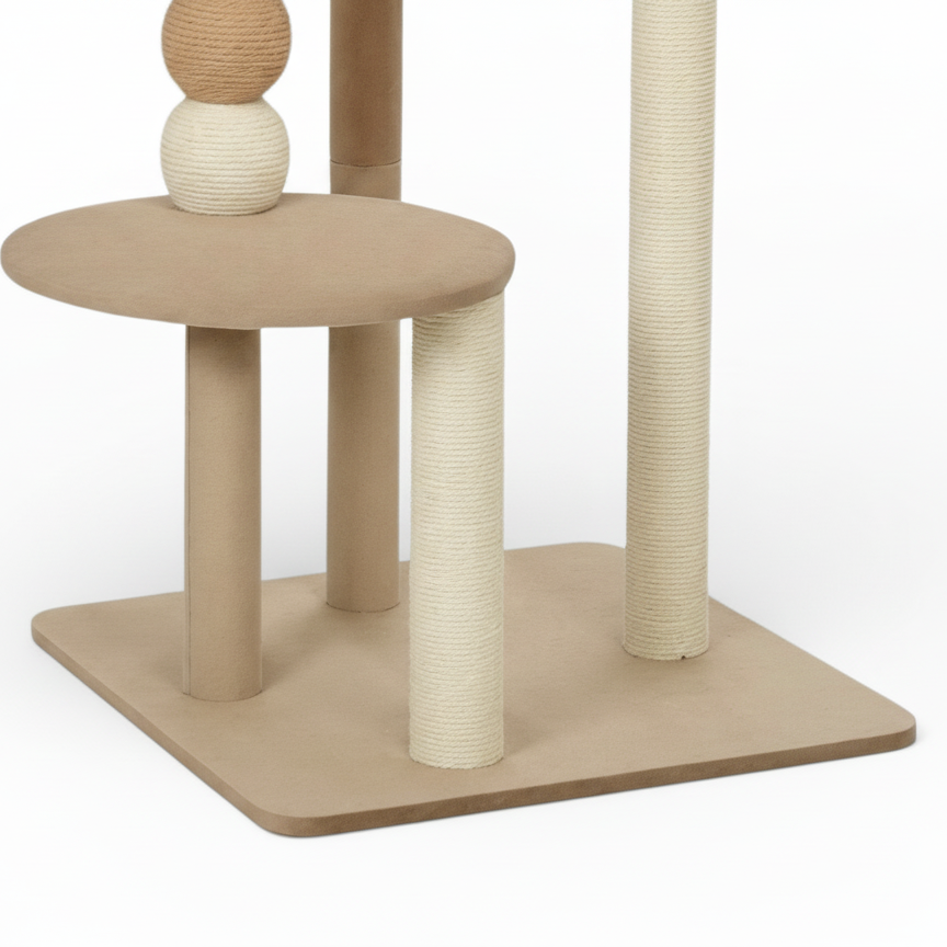 Arbre à Chat avec 56 x 54 x 86 cm Marron 2 Niveaux - Jasmin