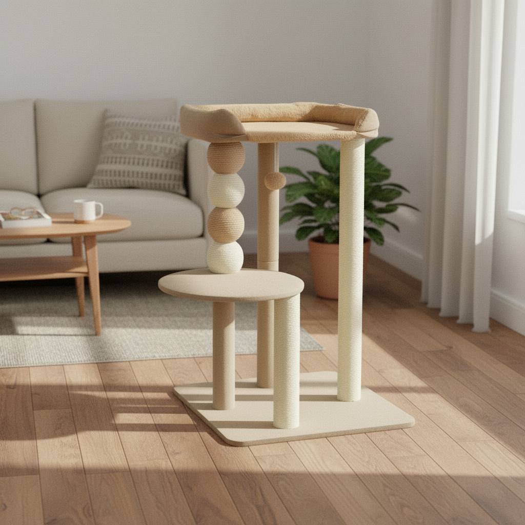 Arbre à Chat avec 56 x 54 x 86 cm Marron 2 Niveaux - Jasmin