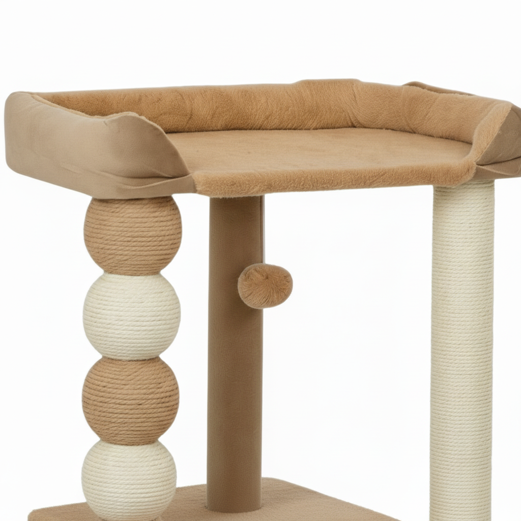 Arbre à Chat avec 56 x 54 x 86 cm Marron 2 Niveaux - Jasmin