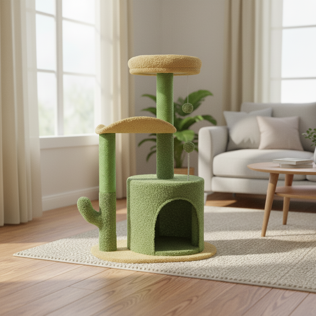 Arbre à Chat Cactus Design 80cm - CATCUSA