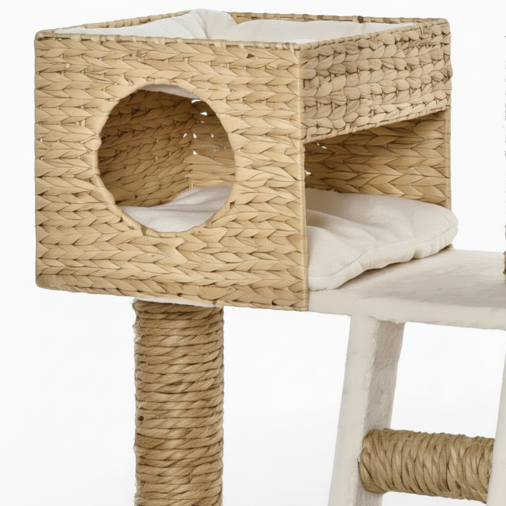 Arbre à chat arbre à grimper griffoir hauteur 100,5 cm - PLATONI