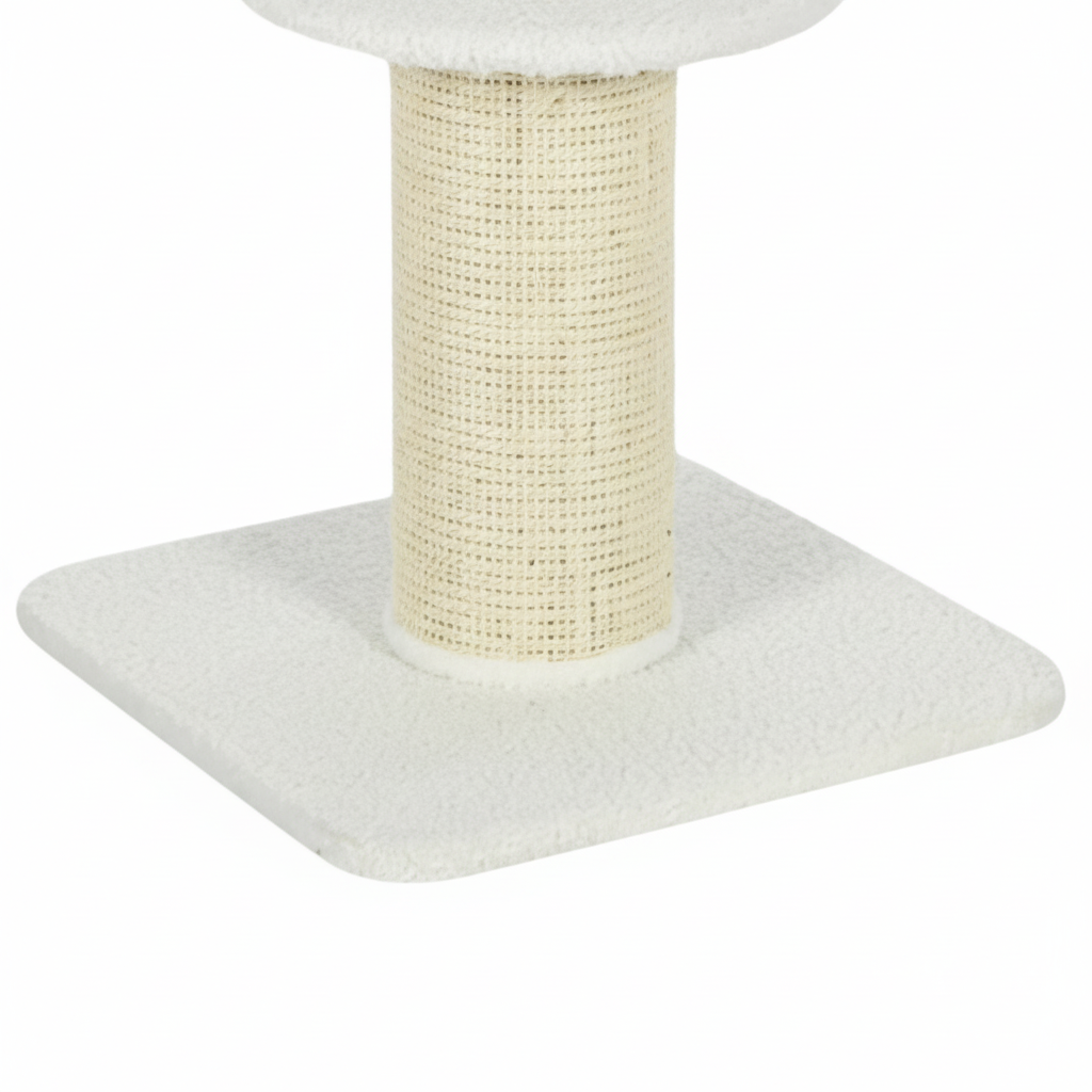 Arbre à Chat Griffoir 91 cm 2 Plateformes avec Panier Douillet - CREMA