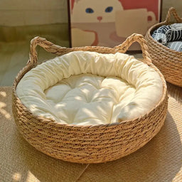 Panier nid en osier tressé Wistero