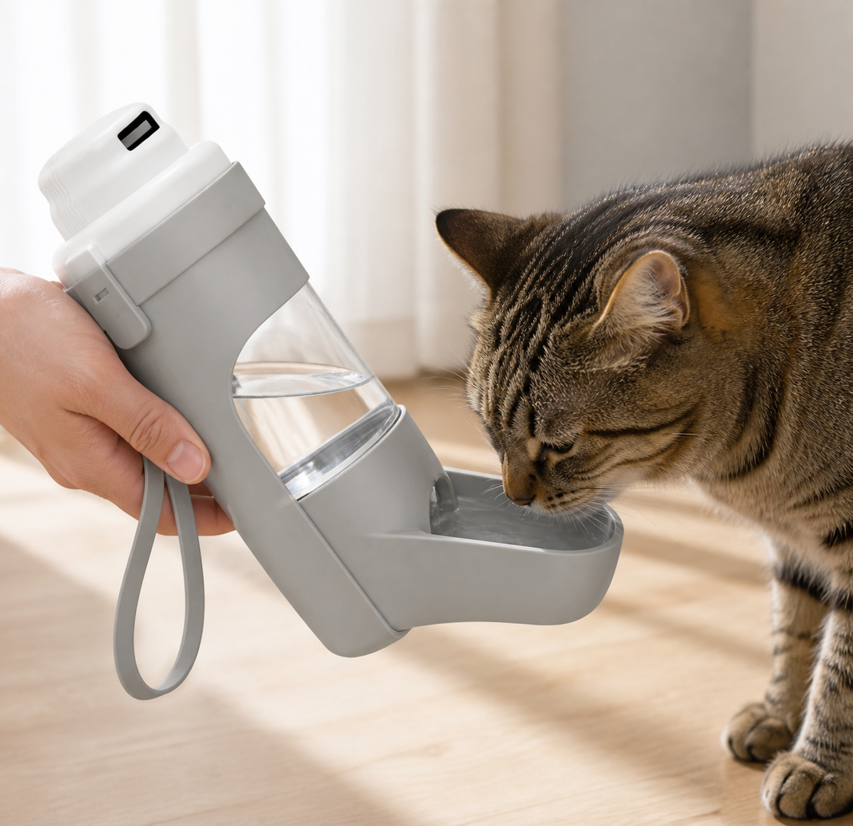 Gourde d'eau portable pour chat Aquago